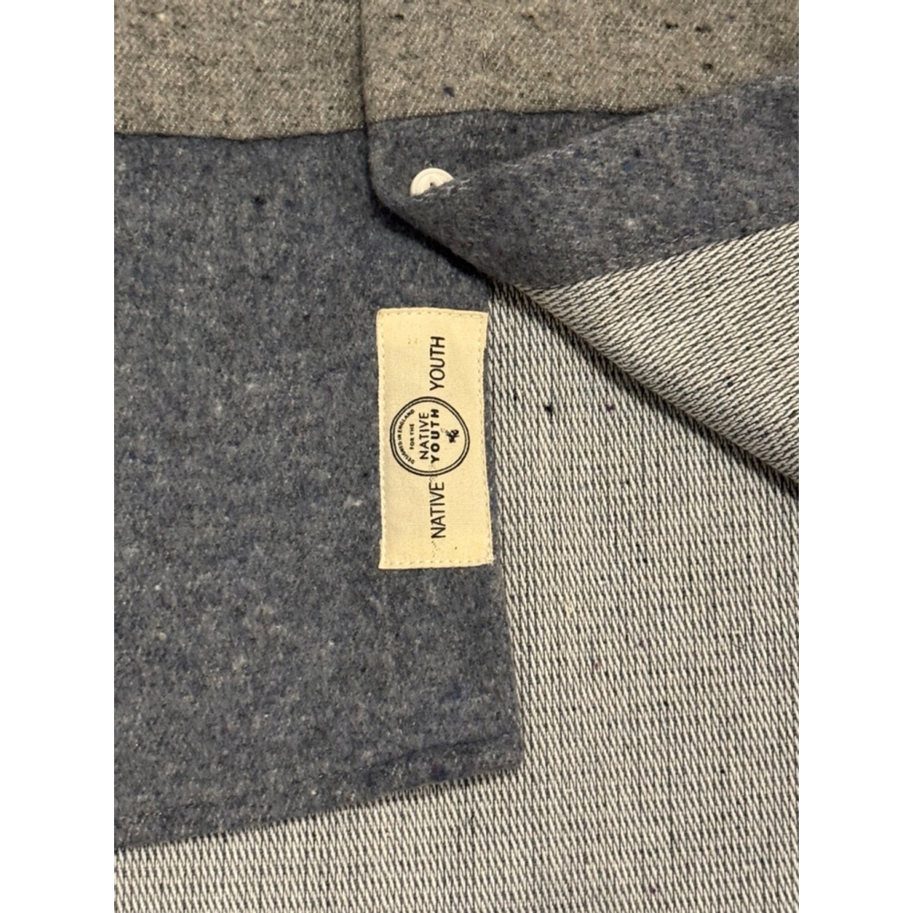Native Youth Men’s Flannel Button Up Long Sleeve Shirt Size L Light Gray…​​ - Picture 8 of 8